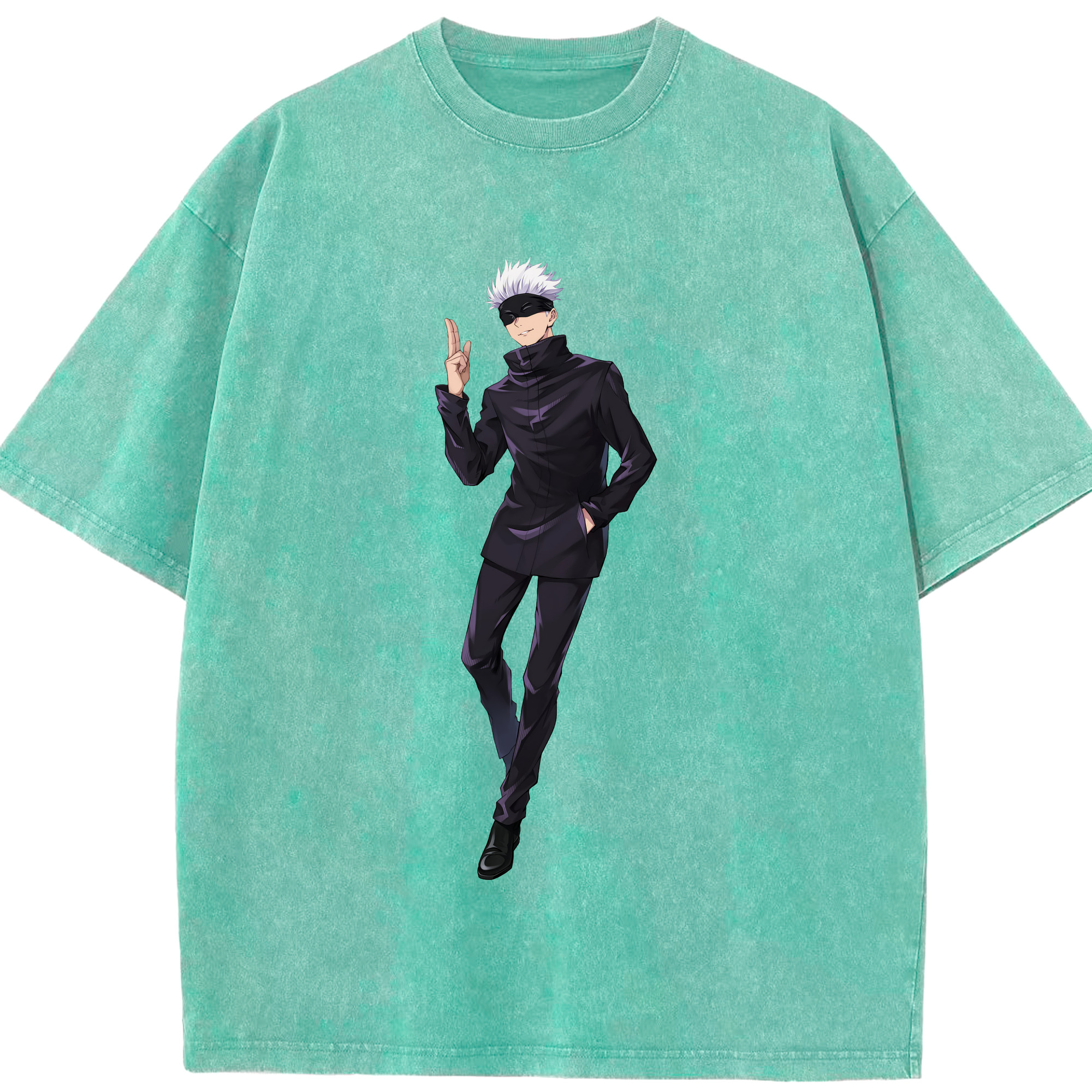 （画像用） 呪術廻戦 Jujutsu Kaisen 綿100% ヴィンテージ風 半袖Tシャツ（フロントプリント）